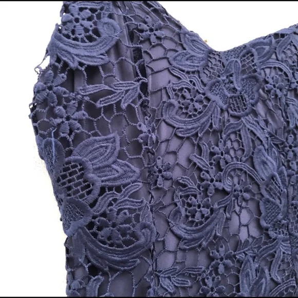 Alice + Olivia Naomi Flare Dress in Sapphire NWT - Picture 5 of 7